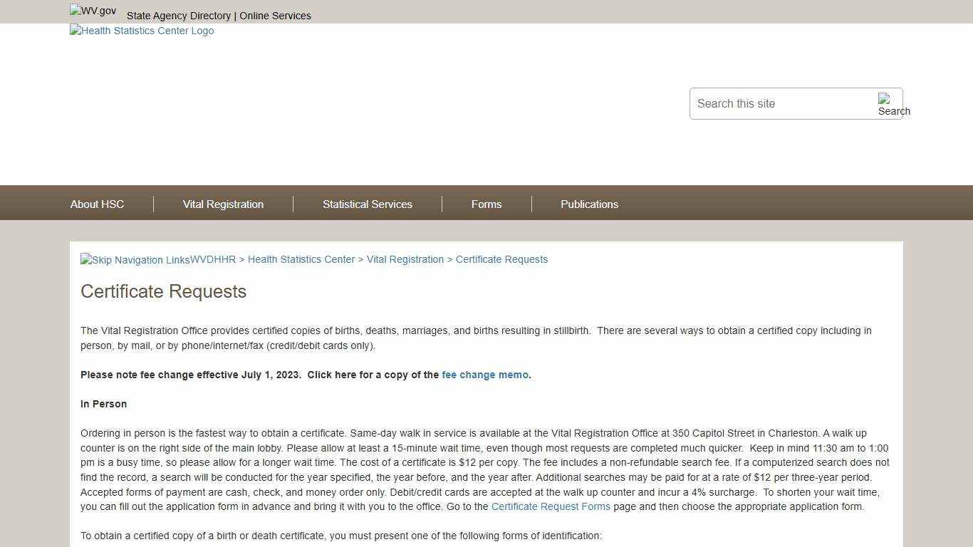 Certificate Requests